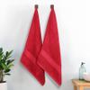 SUPERIOR Eco-Friendly Cotton Lightweight Bath Sheets, for Bathroom, Shower, Pool, Quick Dry Home Essentials, Sustainable Towels, 2 Pack Oversized Towels, Includes 2 Bath Sheets, 34" x 68", Cranberry view 1