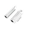 2X Motorcycle Foot Pegs Footpegs Footrests Foot Pedals for Fzr1000 Fzs1000 Fazer, Black Rear(Silver Front) view 3