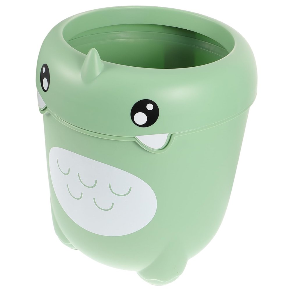 Amosfun Cartoon Dinosaur Trash Can Creative Waste Basket for Lidless Design for Bedroom Bathroom Office Cute Rubbish Bin for Boys