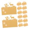 PRETYZOOM 50Pcs Christmas Place Cards Elegant Reindeer Snowman Cutouts for Holiday Table Settings DIY Friendly for Organizing Seating at Parties and Dinners view 1