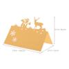 PRETYZOOM 50Pcs Christmas Place Cards Elegant Reindeer Snowman Cutouts for Holiday Table Settings DIY Friendly for Organizing Seating at Parties and Dinners view 2