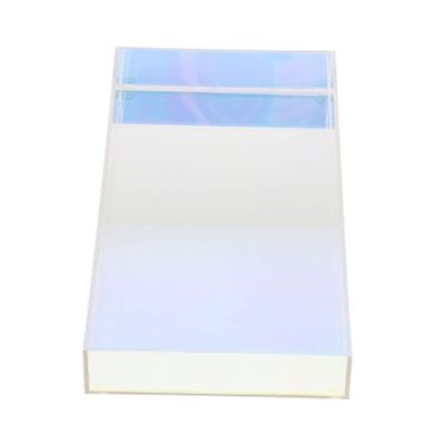 Amosfun Colorful Acrylic Storage Tray Rectangular Desktop Makeup and Jewelry Organizer Decorative Tray for Home Decor Easy to Clean Suitable for Vanity and Tabletop