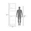 White Kitchen Pantry with Open Storage and 2 Doors view 4
