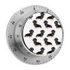 Dachshund Dogs Egg Timers for Kitchen Mechanical Kitchen Timers, 60 Minute Visual Countdown Timer with Alarm, Loud Timer for Hard of Hearing, No Batteries Required, for Cooking Classroom Gym view 1