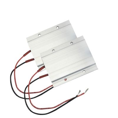 2Pcs 12V~220V Thermostatic Ceramic PTC Heating Plate Assemble LED Lamp Beads Heater Element Desoldering Station 77x62mm(220V - 250 degrees)