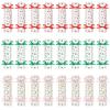 CCINEE 24PCS Christmas Candy Boxes Empty Christmas Treat Gift Boxes Xmas Paper Boxes with Ribbon Candy Shape Sweet Boxes for Xmas Party Supplies Decorations view 1