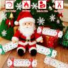 CCINEE 24PCS Christmas Candy Boxes Empty Christmas Treat Gift Boxes Xmas Paper Boxes with Ribbon Candy Shape Sweet Boxes for Xmas Party Supplies Decorations view 3