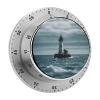 Lighthouse Ocean Egg Timers for Kitchen Mechanical Kitchen Timers, 60 Minute Visual Countdown Timer with Alarm, Loud Timer for Hard of Hearing, No Batteries Required, for Cooking Classroom Gym view 1
