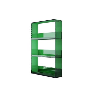 Wall Mounted Acrylic Storage Rack, Multi-layer Floating Shelves, Space-Saving Display Shelf for Bathroom, Bedroom, Study, Living Room, Large Capacity Bathroom Wall Organizer(Green,60cm/23.6in)