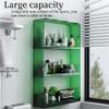 Wall Mounted Acrylic Storage Rack, Multi-layer Floating Shelves, Space-Saving Display Shelf for Bathroom, Bedroom, Study, Living Room, Large Capacity Bathroom Wall Organizer(Green,60cm/23.6in) view 4