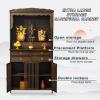 HPIRFYE Standing Altar Cabinet with Storage Rack, Home Decor Offering Display, Chinese Buddhist Shrine for Meditation view 3