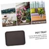 DOITOOL Multi-Functional Shoe Boot Tray Waterproof Plastic Storage for Indoor Outdoor Use for Hallways Car Trunks Potted Plants view 2