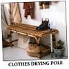 Luxshiny Adjustable Closet Pole Stick Stainless Steel Clothesline Pole for Household Use view 3