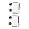 ULTECHNOVO 2 Sets Flexible Chimney Brush Cleaning Kit Synthetic Rods for Efficient Fireplace and Duct Cleaning Reduces Fire Risk Compatible with Power Drill and Manual Use view 1