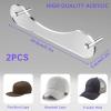 AUNMAS Hat Rack for Wall, Space Saving Floating Acrylic Baseball Hat Storage Organizer Wall Mounted for Closet Bedroom view 3