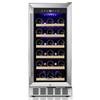 ORYMUSE 15 Inch Wine Fridge, 30 Bottle Under Counter Wine Cooler Built-In view 1
