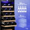 ORYMUSE 15 Inch Wine Fridge, 30 Bottle Under Counter Wine Cooler Built-In view 2