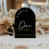 Arch Wedding Signs 3D Table Number Plate With Base(White,Tables 1-25) view 2