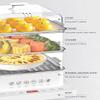 3-Tier Foldable Electric Steamer 360 Steam Cycle, Detachable Heater, 12-Hour Auto Keep Warm, Ideal for Meat & Versatile Cooking view 4