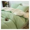 DJJSDMY Cotton Bedding Set Washed Cotton Yarn-Dyed Solid Color 3-Piece Duvet Cover Set (1 Duvet Cover + 2 Pillowcases) Full Size(Color 3,200x200cm(79x79 in)) view 1