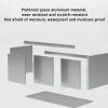 Smart Aluminum Medicine Cabinet with LED Touch Mirror, Wall-Mounted Bathroom Storage, Anti-Fog Sliding Door, Stylish Aluminum Alloy Design, Modern Bathroom Organizer view 4