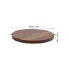 GLEAVI 2Pcs Heavy Duty Wood Grain Garbage Can Lid Easy to Clean Plastic Trash Can Covers Effortless Maintenance for Home Hotel Office Waste Containers view 2