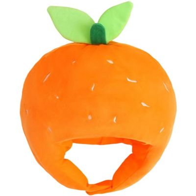 Pkhoxw Fruit Orange Hat for Women Funny Fruit Costume Carnival Dress Up Hat Photography Props