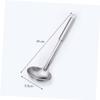 Amosfun Stainless Steel Heavy Duty Soup Scoop with Long Handle Kitchen Utensil for Cooking and Serving Soups for Home Chefs and Cooking Enthusiasts view 2