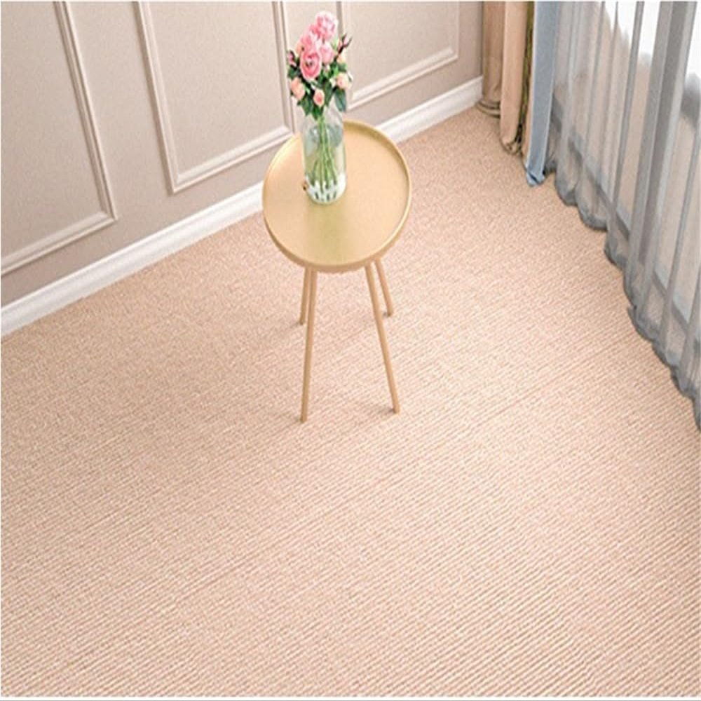 10pcs Self Adhesive Carpet,Living Room Splicing Blocks Floor Mat, Suitable for Decor Office Staircase 30x30cm(Khaki)