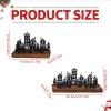 Table Centerpiece Black Wooden and Iron Christmas Candle Holder Taper Candle Holders Decorative Candelabra for Patio Dining Table Desk Party New House Gift view 3
