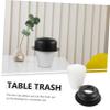 AKOOSY Mini Hat Shape Trash Can Cute Desktop Wastebasket for Office Material Compact for Clean Tidy Spaces for Countertops and Trash Storage view 3