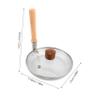 1 Set Japanese Mini Frying Pan with Lid Nonstick Egg Pan for Oyakodon Compact Vertical Handle Cookware for Traditional Japanese Recipes Kitchens view 2