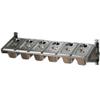 8 Pans Stainless Steel Wall Mount Spice Rack With Cover Kit,Multiple Retractable Compartments Organizer Holder,Countertop Storage Seasoning Box Depth 4IN(B/27.5X8.7X7IN-3PCS) view 1