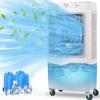 6000 CFM Evaporative Air Cooler, 15.8 Gallon Swamp Cooler with 120Oscillation, 3 Speeds and Modes, 3-In-1 Swamp Cooler Air Conditioner, Portable Air Cooler Fan for Indoor Garage Outdoor Patio view 1