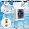 6000 CFM Evaporative Air Cooler, 15.8 Gallon Swamp Cooler with 120Oscillation, 3 Speeds and Modes, 3-In-1 Swamp Cooler Air Conditioner, Portable Air Cooler Fan for Indoor Garage Outdoor Patio view 4