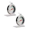 Cabilock 2pcs Real Food Temperature Gauge Oven Thermometer Baking Oven Cooking Thermometer Simple Design view 1