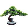 LUYOUBOZHU Bonsai Tree, Chinese Decor Fake Pine Bonsai Tree for Home Office Study Decor Artificial Bonsai Tree view 1