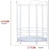Metal Mesh Umbrella Holder with Drain Tray & Hook, Wrought Iron Umbrella Stand for Entryway, 27x60cm, Modern Storage Rack view 2