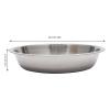 1.19-Gallon Silver Diamond Lid Chafing Dish,Stainless Steel Lid Dining Stove, Elegant Buffet Server with Premium Heat Retention for Home &Commercial Use view 3