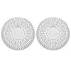 Shower Drain Hair Catcher, 2Pcs Silicone Shower Drain Cover, Anti-Clog Hair Stopper Grey/White for Kitchen Bathroom Laundry view 1