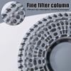 Shower Drain Hair Catcher, 2Pcs Silicone Shower Drain Cover, Anti-Clog Hair Stopper Grey/White for Kitchen Bathroom Laundry view 2