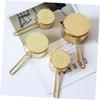 Luxshiny 4PCS Stainless Steel Measuring Spoon Set Golden Cups Multi-purpose Kitchen Utensils for Baking and Cooking for Home Use view 3