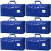 6 Pack Large Moving Bags Heavy Duty Reusable Storage Bags with Zippers & Handles | Extra-Large Packing Bags for Moving Boxes, Clothes, Bedding, Holiday Dcor & Home Storage view 1