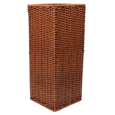 BATHVEVE Elegant Japanese Umbrella Rack Woven Storage Bin Hallway Stand Vintage Holder Freestanding for Home Office Decor