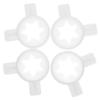 Ipetboom 4pcs Ice Cream Machine Nozzles Set Hexagonal Star Shape Piping Tips Plastic Cream Nozzles for Commercial Ice Makers and Dessert Decoration view 1