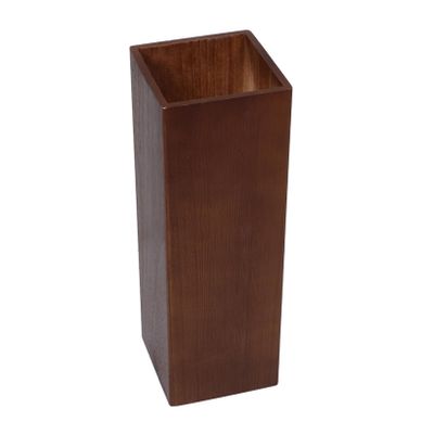 Vintage Wooden Umbrella Stand Rustic Large Capacity Holder for Entryway Living Room Home Hotel Decor Durable Wood Construction with Spacious Design Timeless Elegance