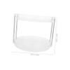 Healifty Round Rotating Spice Rack Double Kitchen Organizer Space-saving Seasoning Rack Rotating Makeup Tray view 2