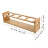 TOPPERFUN Condiment Bottle Holder Bamboo Storage Rack for Kitchen view 2