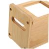 TOPPERFUN Condiment Bottle Holder Bamboo Storage Rack for Kitchen view 3