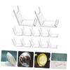 12Pcs Easel Display Stand for Plates Plastic Plate Holder for Art Photos and Collectibles for Home Decor Parties Trade Shows and More view 2